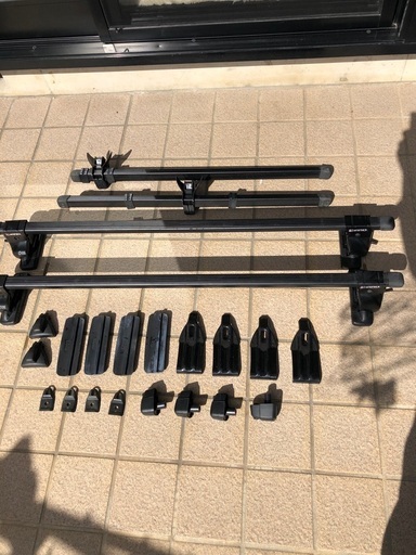 美品　パジェロミニ　ルーフレール無し用ルーフキャリア　フルセット