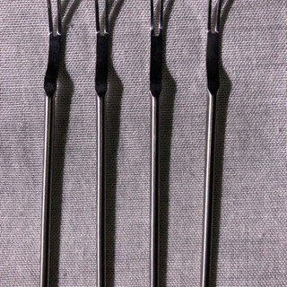 ティータイム用洋風フォーク4本セット　中古の画像