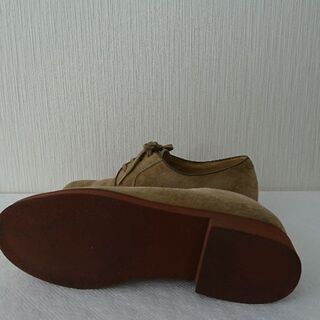 ★高級本革スエード・ブランド(ハッシュパピー)サイズ23㎝・2E・色ホーン・何度か使用の画像