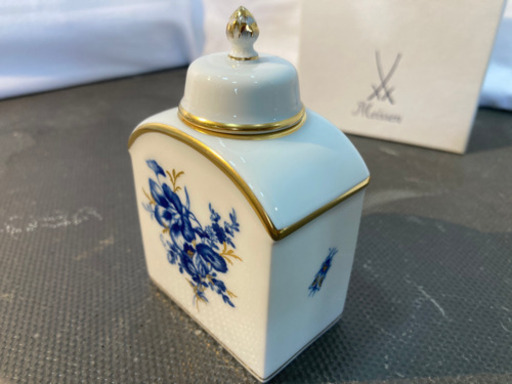 Meissen マイセン　ティーキャディー　Aquatinta アクアティンタ【愛品倶楽部柏店】