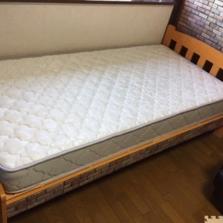シングルベッド マットレス付き 