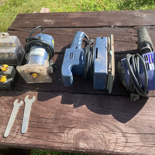 DIY電動工具セット　電動トリマ　オービルサンダー　ミニデルター...