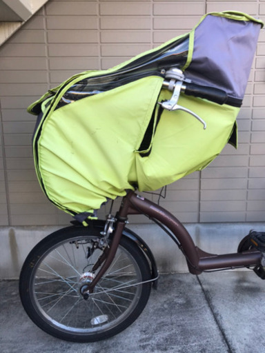 前乗せチャイルドシート付　自転車　メットおまけ
