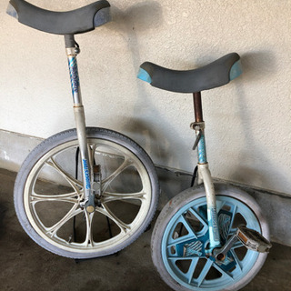一輪車2台　16インチと20インチ　スタンド有り