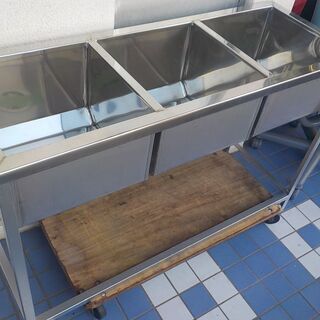 ID:G944241　３槽シンク（新品）