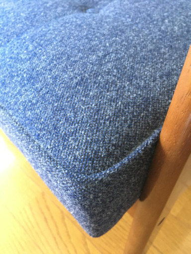 カリモク60 kチェア 1シーター タープブルー ソファ 一人掛け美品