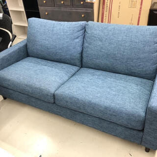GM149　ソファ　３人掛けソファ　ブルー　スカイブルー　青　あ...