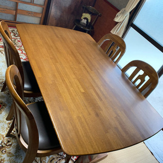 【決まりました】楢木　ダイニングテーブルの画像
