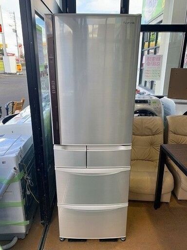 【苫小牧バナナ】2016年製 パナソニック/Panasonic 411L 冷蔵庫 右開き NR-E431V-N シャンパン 3～4人向け 清掃済み