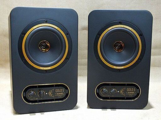 【苫小牧バナナ】TANNOY/タンノイ GOLD 5/ゴールド 5 モニタースピーカー ペア 中古 動作OK 元箱付き♪