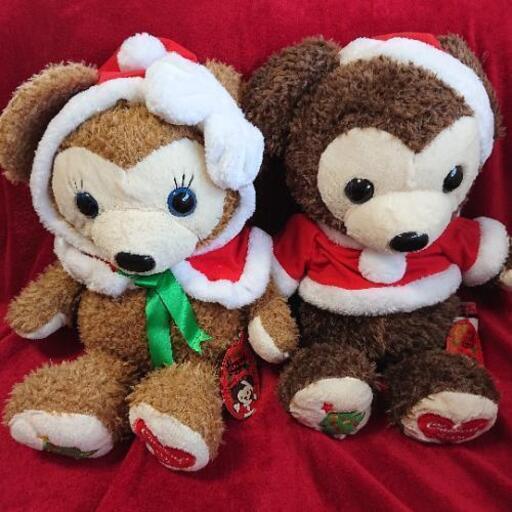 くまのぬいぐるみ☆２セット☆クリスマスバージョン