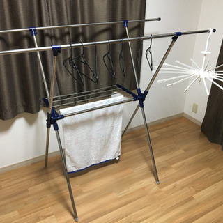 洗濯物干し　物干し　折り畳み　伸長式の画像