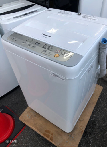 洗濯機 5kg 2017年製 NA-F50B10【安心の3ヶ月保証】?自社配送時?代引き可?※現金、クレジット、スマホ決済対応※
