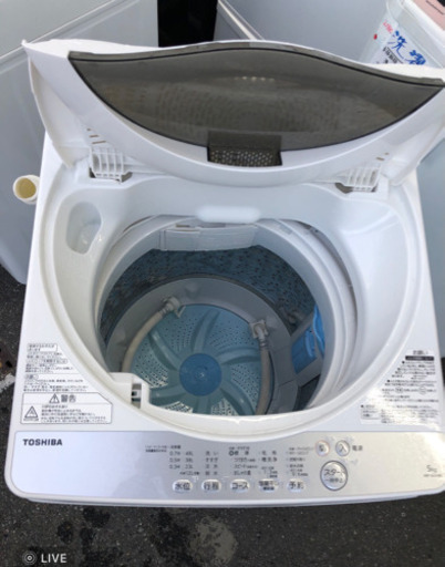 ?ラインのお友達追加で3%OFF?洗濯機 2017年製 東芝 5kg【安心の3ヶ月保証】?自社配送時?代引き可?※現金、クレジット、ス