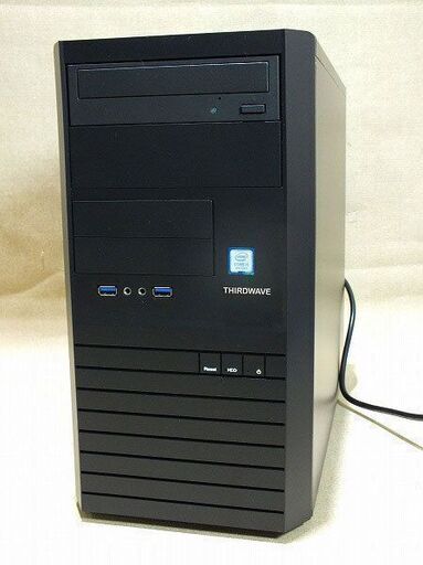 【苫小牧バナナ】ドスパラ THIRDWAVE ゲーミングPC i5 9400 メモリ8GB SSD240GB HDD2TB MAGNATE IM 中古 動作OK♪