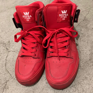 SUPRA VAIDER ALL RED US7.5 25.5C...