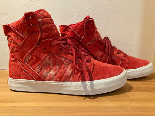SUPRA SKYTOP VALENTINE US8 26CM SKY TOP LX ALL RED US8.5 26.5CM skateboard スケートボード　スケボー　スケシュー