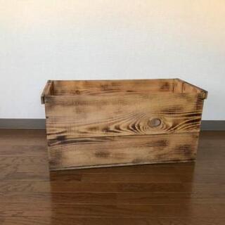 りんご箱　焼き色付き　４個セット