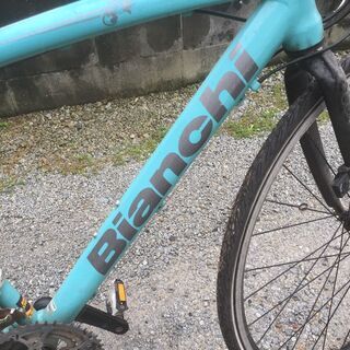 値上げ！！香川県高松発 BIANCHI CAMALEONTE SPORT ビアンキ カメレオンテ スポーツ アルミフレーム クロスバイク 自転車の画像
