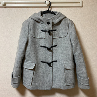 グレー　ダッフルコート　レディース 