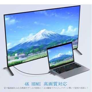 STRENTER USB C ハブ 2020 MacBook Pro/Air 7ポート USB-C ハブ PD充電 ポート 4K HDMI高画質対応 USB3.0ポート SD/Micro SDカードリーダー コード無し Macbook Pro 2016/2017/2018/2019/2020、MacBook Air 2018/2019/2020に対応 グレーの画像