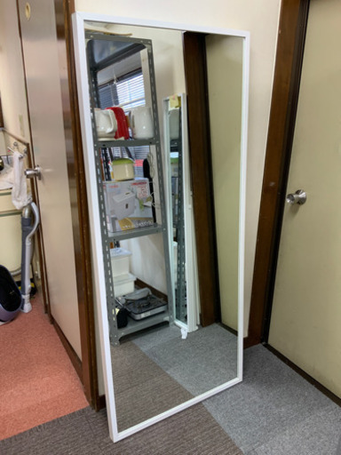 全身鏡　大きめ　白です★