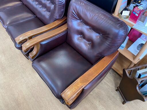 アンティーク　ビンテージ風　ソファー3+1【中古】