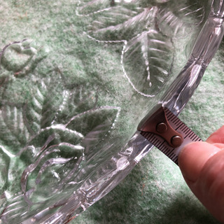 SOGA JAPAN バラ柄　ガラス大皿④の画像