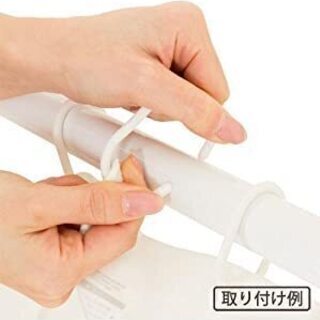 シャワーカーテン(伸縮棒付)