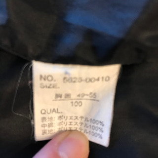 中綿コート　黒　PIKO 100の画像