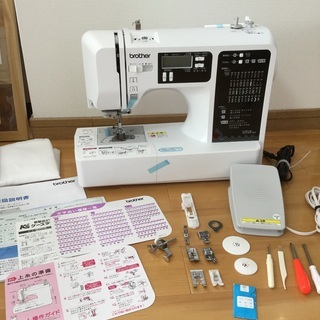 送料無料【超美品】ミシン　ブラザー　文字縫い機能付き　来年４月までメーカー保証付きの画像
