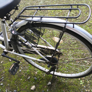 自転車＋空気入れの画像