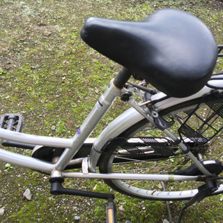 自転車＋空気入れの画像