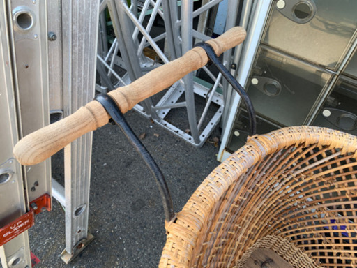 乳母車　アンティーク  籐　実働品　
