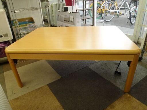 こたつ/コタツ 長方形 折りたたみ 長さ103㎝×73㎝ 高さ39㎝　ナチュラルブラウン 札幌市東区 北20条店