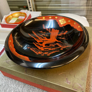 未使用 秀衡塗南部丈秀堂 大皿