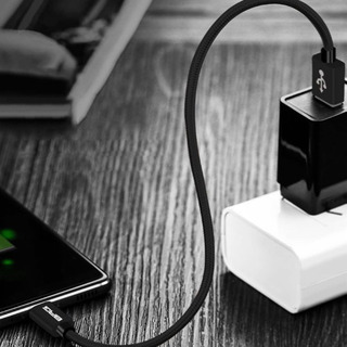 A206【新品未開封】USB Type C ケーブル【3本セット】ブラック 0.3m x1本+1.2mx1本+1.8m x1本 USB-A to USB-C 高耐久 急速充電 高速データ転送 充電USB Cケーブル ナイロン編みの画像
