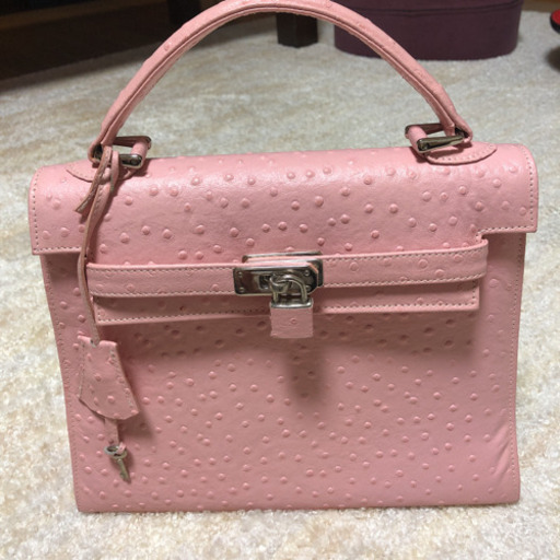 エルメスのケリー風バック　ピンク