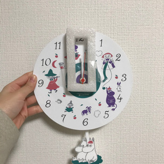 ムーミンの掛け時計の画像