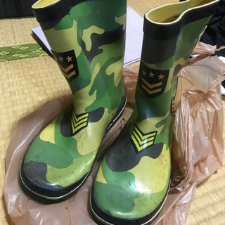 米軍エアフォース ボーイズ 雨靴の画像