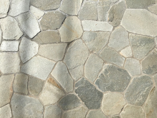 舗装用スレート石　グリーングレー系