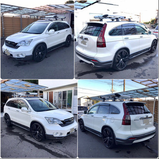個人出品!! CR-V 4WD 希少グレード サンルーフ ZX-I IHCC レーダークルーズ付き RE4 純正OP多数 スマートキー 革シート シートヒーター の画像