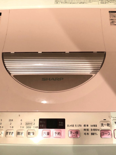 ★お値下げ！残り2年保証付/SHARP タテ型洗濯機・乾燥機能付き