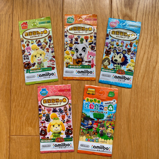 どうぶつの森 アミーボ カード 5種各5パック