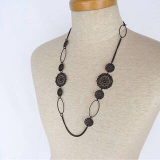 【未使用】ネックレス　幾何学模様のネックレス 　84.5cm　の画像