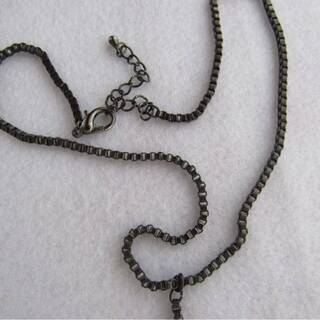 【SALE品】ネックレス　羽のチョーカー風ネックレス ３６～４１cmの画像