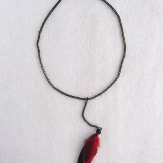 【SALE品】ネックレス　羽のチョーカー風ネックレス ３６～４１cmの画像