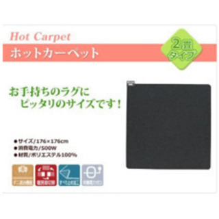 山善　電気カーペット2畳　□176の画像