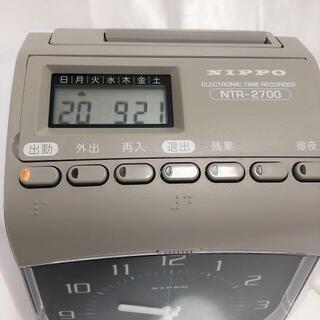 ②ニッポー タイムレコーダー NTR-2700 ぐーみ様用NIPPO タイムレコーダー NTR-2700 2台セット