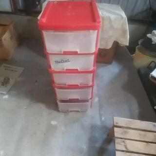 5段収納ケース　汚れあり